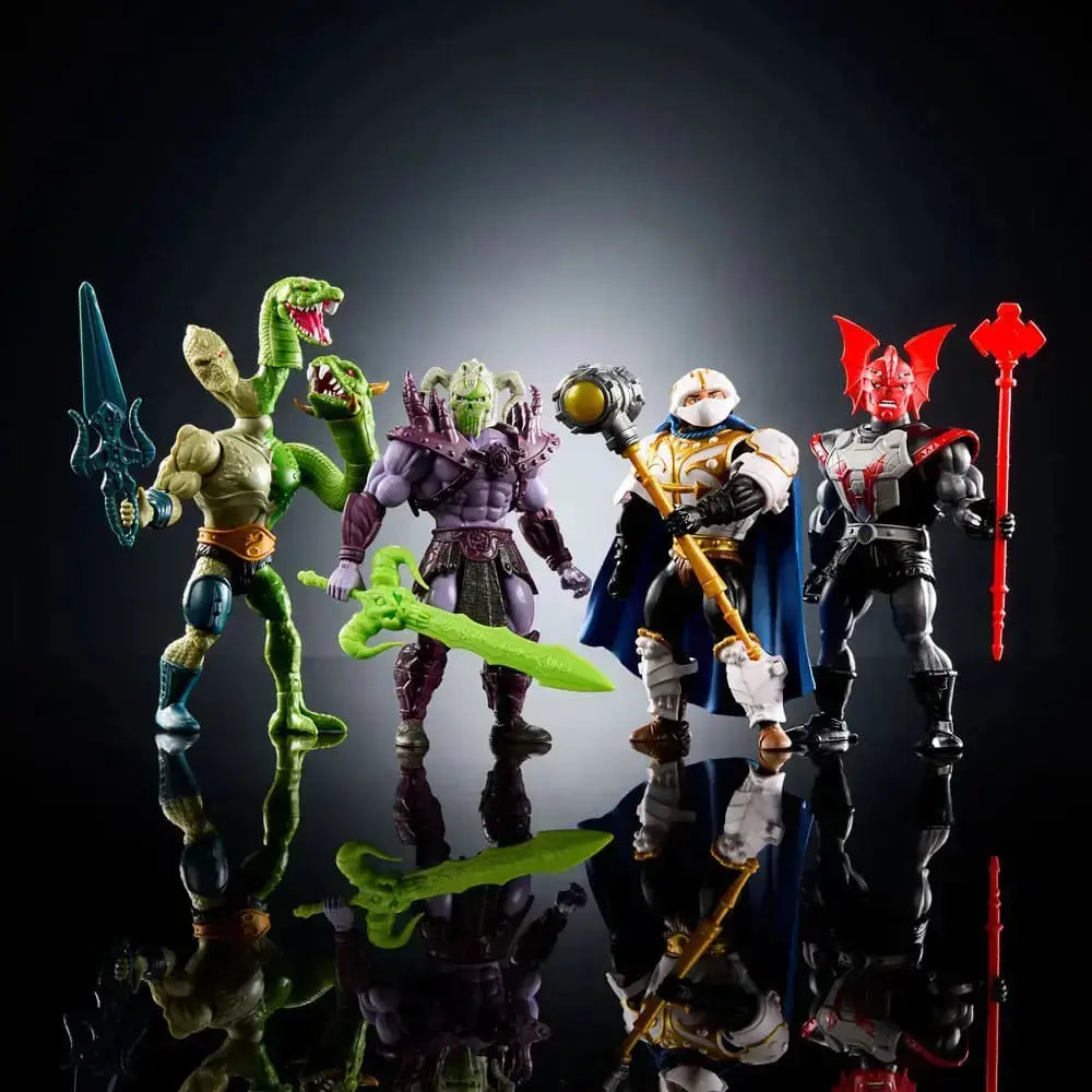 Musclor Les Maîtres de l'univers Motu Masters of the Universe Origins pack 4 figurines exclusives 14cm Mattel