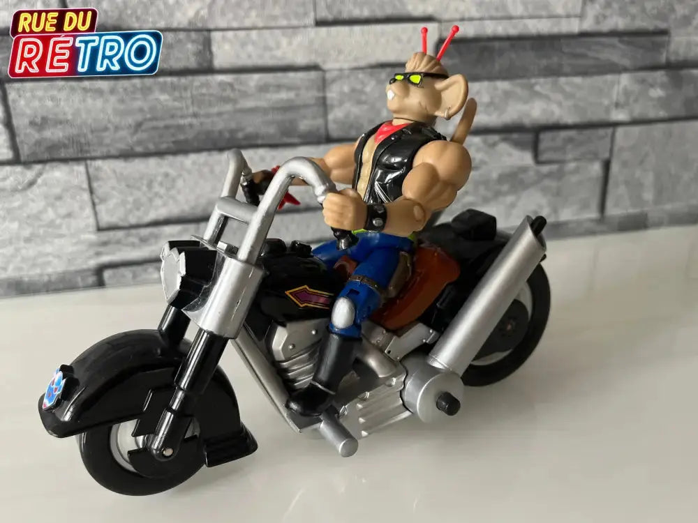 Throttle Biker Mice From Mars Les motards de l’espace Figurine et Véhicule pour Figurine