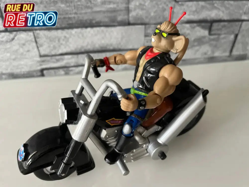 Throttle Biker Mice From Mars Les motards de l’espace Figurine et Véhicule pour Figurine