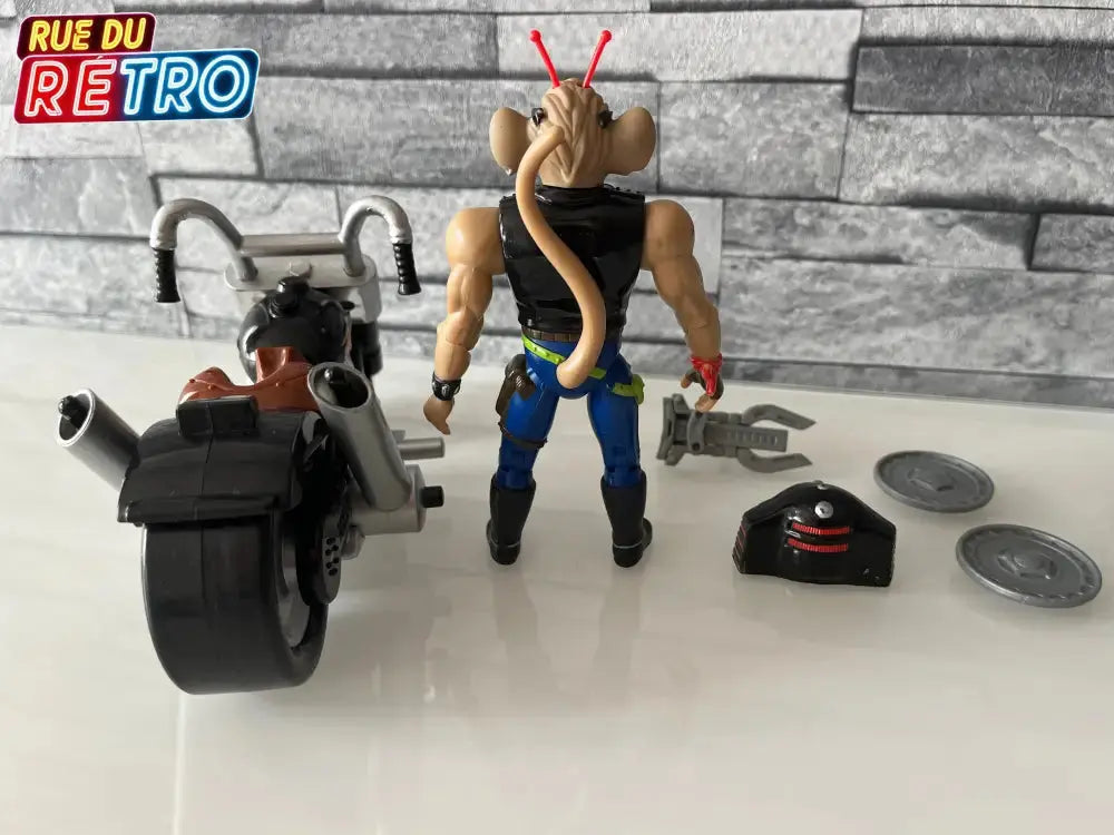 Throttle Biker Mice From Mars Les motards de l’espace Figurine et Véhicule pour Figurine