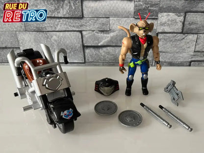 Throttle Biker Mice From Mars Les motards de l’espace Figurine et Véhicule pour Figurine