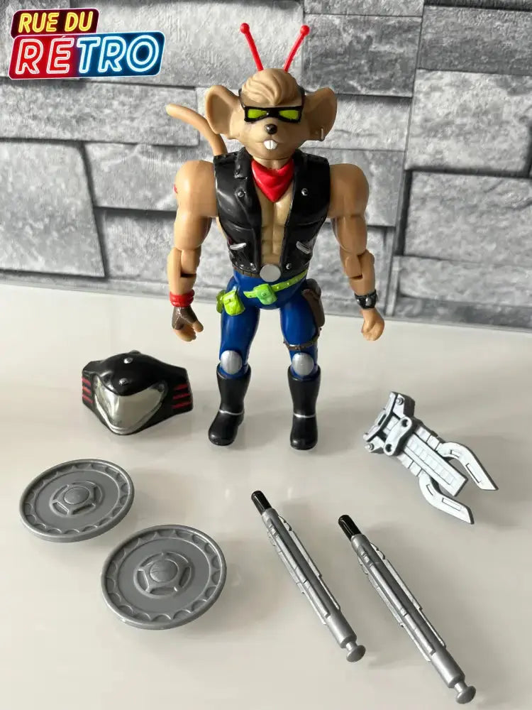Throttle Biker Mice From Mars Les motards de l’espace Figurine et Véhicule pour Figurine
