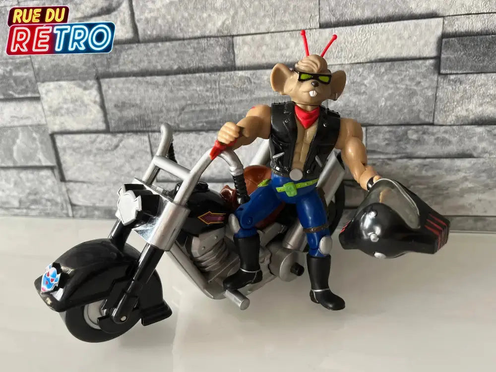 Throttle Biker Mice From Mars Les motards de l’espace Figurine et Véhicule pour Figurine