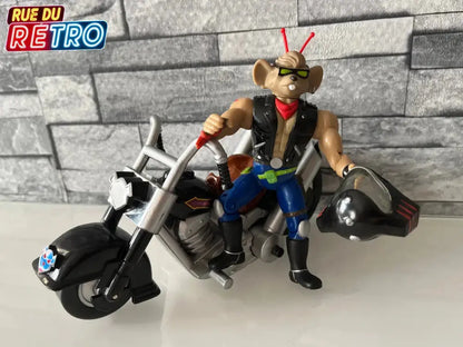 Throttle Biker Mice From Mars Les motards de l’espace Figurine et Véhicule pour Figurine
