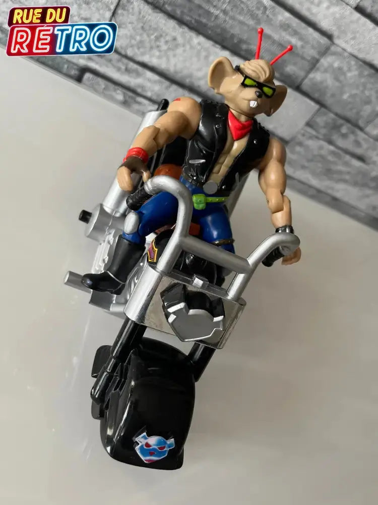 Throttle Biker Mice From Mars Les motards de l’espace Figurine et Véhicule pour Figurine