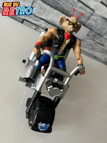 Throttle Biker Mice From Mars Les motards de l’espace Figurine et Véhicule pour Figurine