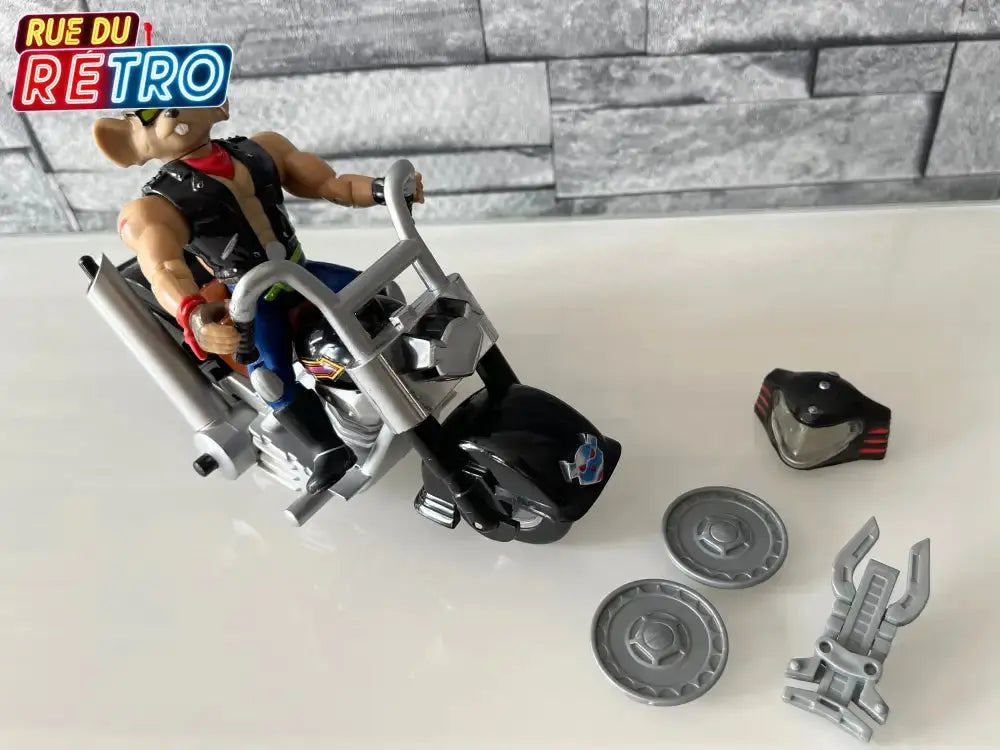 Throttle Biker Mice From Mars Les motards de l’espace Figurine et Véhicule pour Figurine
