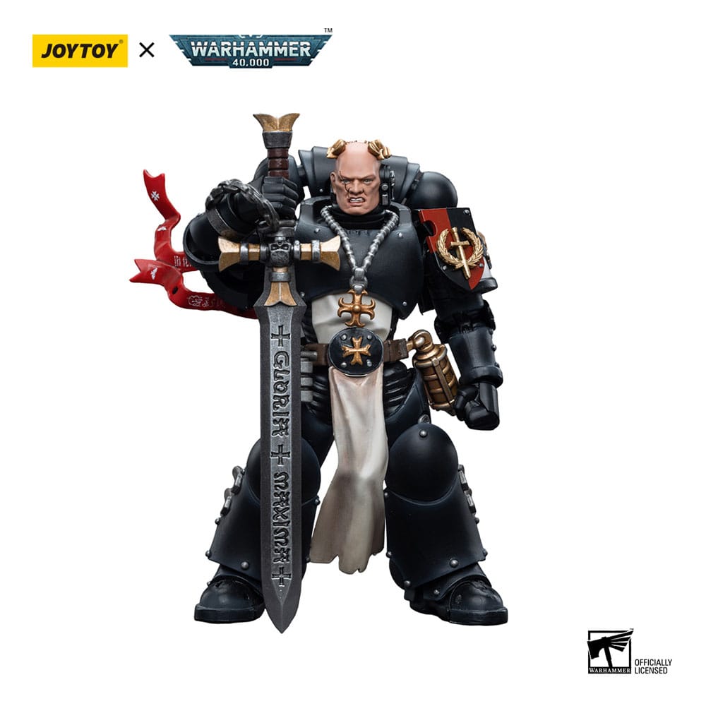 Warhammer 40k figurine 1/18 Black Templars Emperor's Champion Bayard's Revenge 12 cm Joy Toy