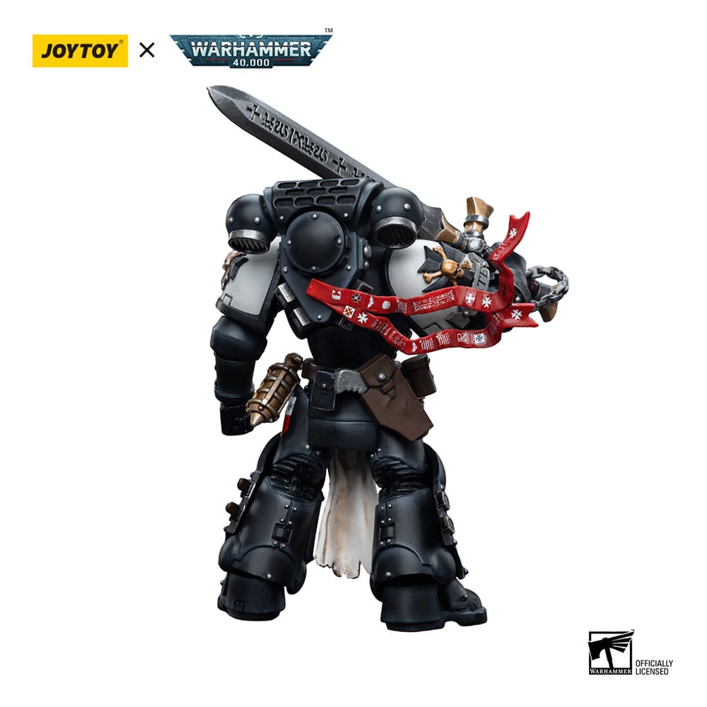 Warhammer 40k figurine 1/18 Black Templars Emperor's Champion Bayard's Revenge 12 cm Joy Toy
