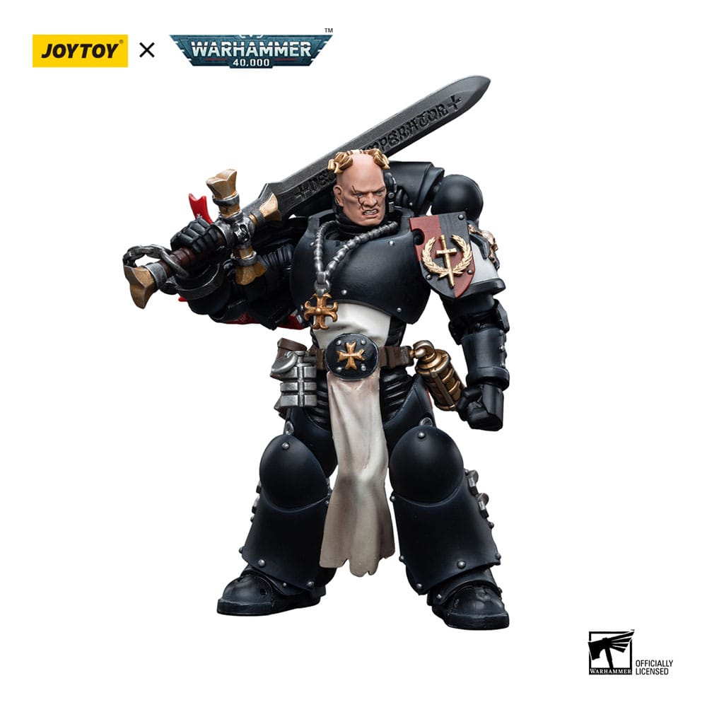 Warhammer 40k figurine 1/18 Black Templars Emperor's Champion Bayard's Revenge 12 cm Joy Toy