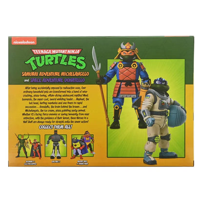 Tortues Ninja Space Adventure & Samurai Turtles (Cartoon) pack 2 figurines 18 cm Neca
