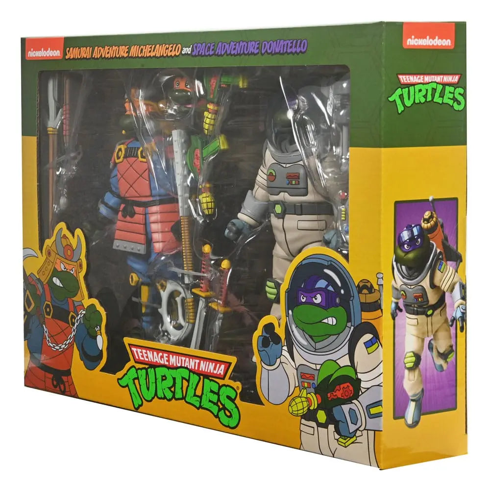 Tortues Ninja Space Adventure & Samurai Turtles (Cartoon) pack 2 figurines 18 cm Neca