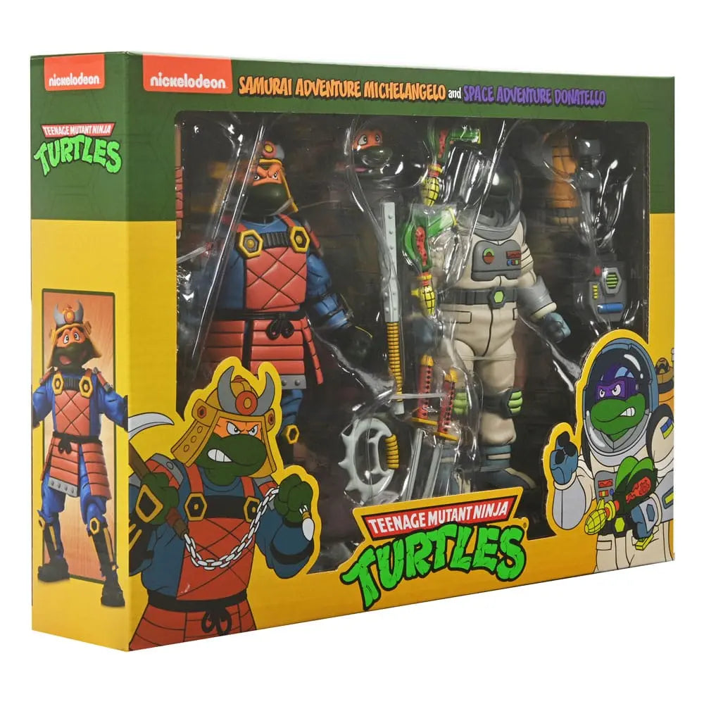 Tortues Ninja Space Adventure & Samurai Turtles (Cartoon) pack 2 figurines 18 cm Neca