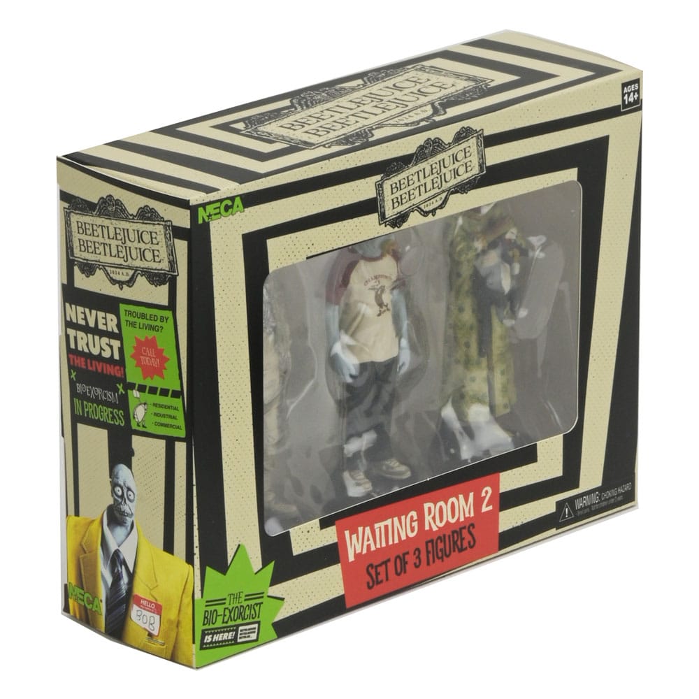 Beetlejuice Beetlejuice pack 3 figurines Waiting Room 2 10 cm Neca