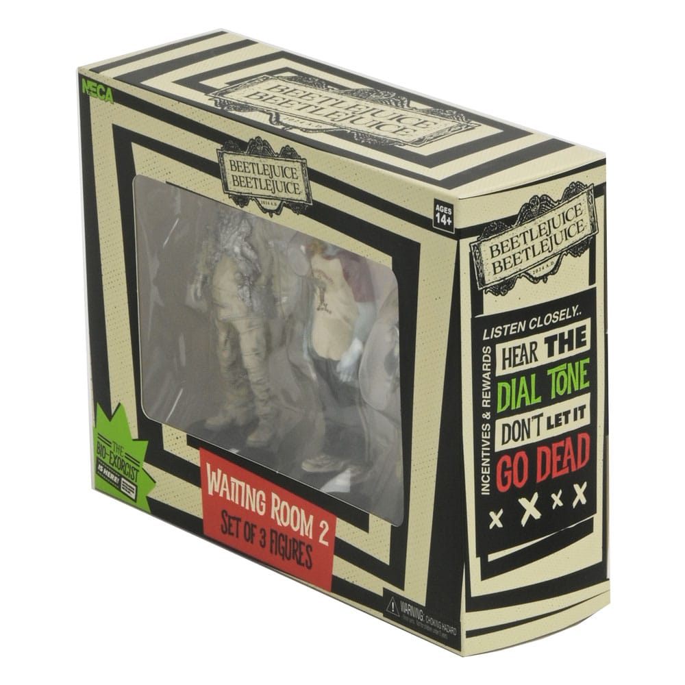 Beetlejuice Beetlejuice pack 3 figurines Waiting Room 2 10 cm Neca