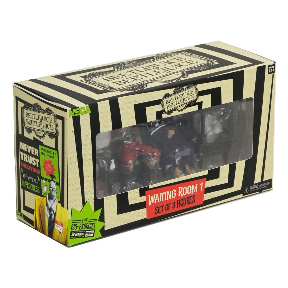 Beetlejuice Beetlejuice pack 3 figurines Waiting Room 1 10 cm Neca